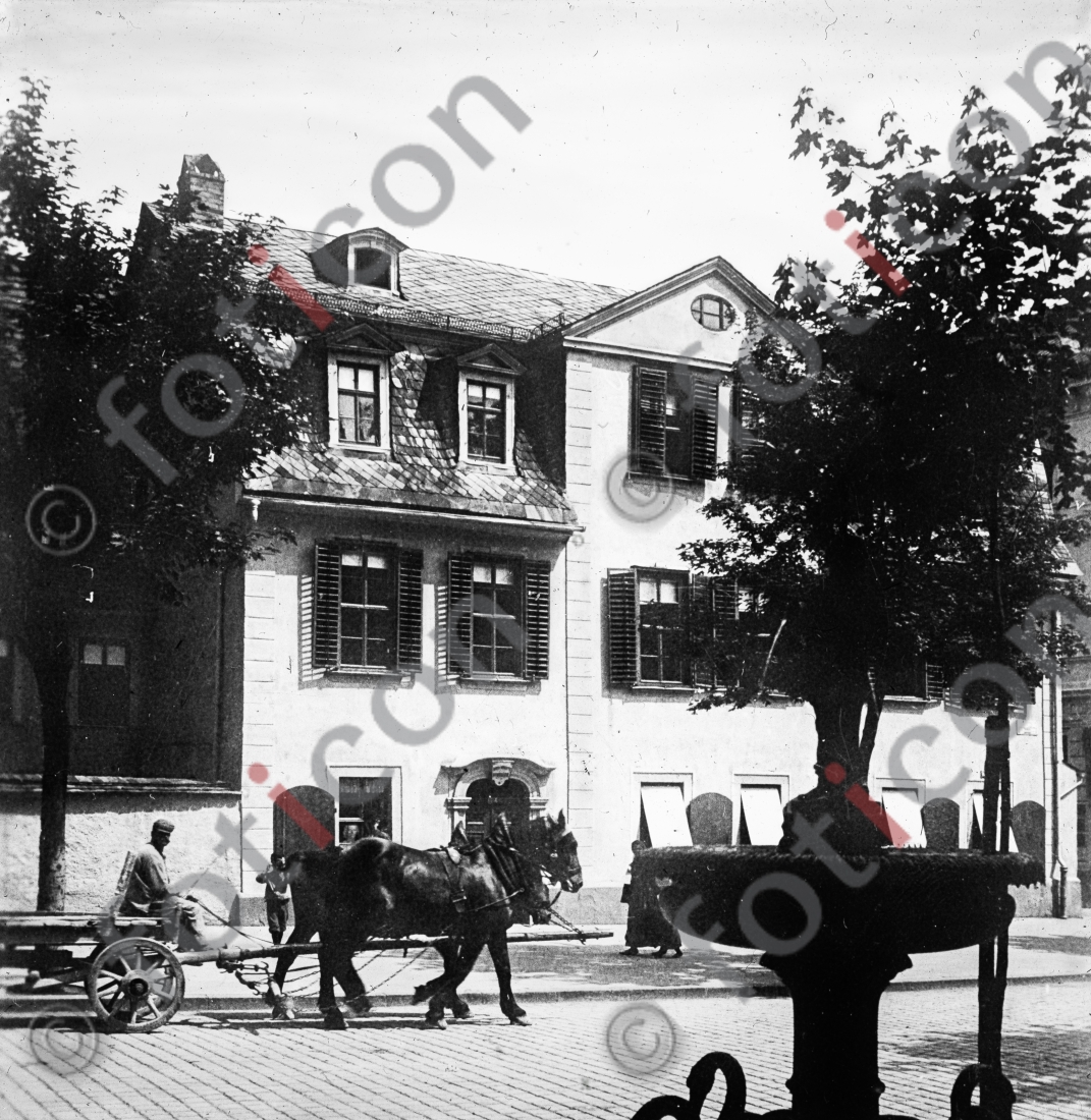 Schillerhaus in Weimar | Schiller house in Weimar - Foto simon-156-063-sw.jpg | foticon.de - Bilddatenbank für Motive aus Geschichte und Kultur